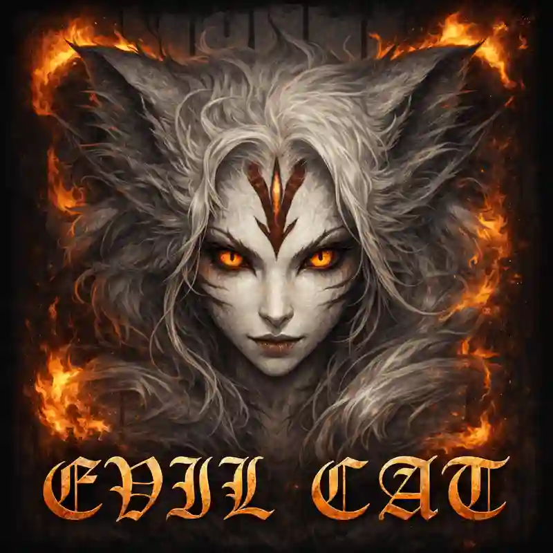 Evil Cat slot game interface by phwin88